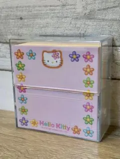 K*S様 1997年★当時物★平成レトロ　ハローキティ　ケース付きメモ帳　サンリ