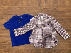 Ralph Lauren 12M ポロシャツ&チェックシャツセット