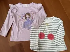 ソフィア長袖ロンT.チェリー柄長袖カットソー2枚セット