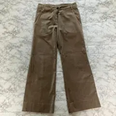 美品◎ブルネロクチネリ ベロア ベルベットパンツ フレア グレージュ