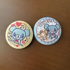 ナルミヤキャラクターズ刺繍缶バッチ ポンポネット