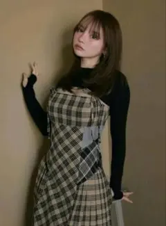 ANDMARY ワンピース 洗える】ALBINIコーコラン ノースリーブ ワンピース