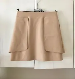 美品 フォクシーニューヨーク スカート 40 ベージュM 膝丈 フレアスカート