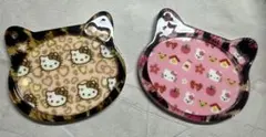 残りわずか　ハローキティ 猫耳型チャーム 2種セット