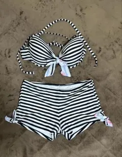 ストライプ柄 セパレート水着 XL