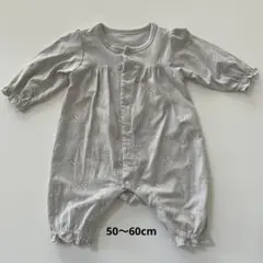 バースデイ ORGANIC COTTON 花柄カバーオール50-60cm