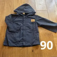 【バースデイ美品】春アウター　ネイビー 90cm 男の子服　パーカー