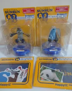 パペットスンスン おしゃべりフィギュア ステッカーセット Happyくじ
