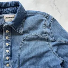 ZADIG&VOLTAIRE デニムシャツ XS スナップボタン コットン100のサムネイル