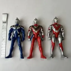 中古品 食玩 フルアクションウルトラマン 3/4種セット