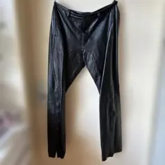 タグ付き新古品★コムサコレクション　羊革・ラムレザーパンツ/裾ジッパー付き/80cm/サイズ2 2025年最新レザーパンツ コムサの人気アイテム - メルカリ
