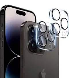 iPhone 14 Pro/Pro max カメラフィルム 2枚 黒縁