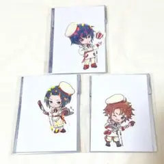 しゅごキャラ！ アニメイトカフェ ホログラムステッカー男子3点セット