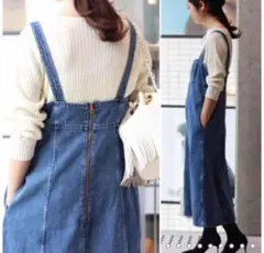 iena 即完売　デニムビスチェワンピース