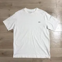 LACOSTE ラコステ クルーネック ロゴTシャツ ホワイト Mのサムネイル
