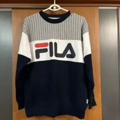 FILA トレーナー ネイビー グレー ホワイト