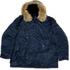 アルファインダストリー N-3B ブラック XL ミリタリー フライトジャケット