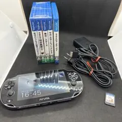 動作美品】SONY PSVITA PCH-1000 BLACK ソフト6本セット