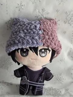 ぬいパル服　猫耳ニット帽　ハンドメイド