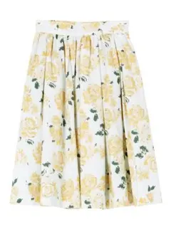 ヴィンテージフラワー膝丈スカート