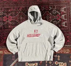 NIKE ナイキ カレッジロゴ プルオーバー パーカー グレー L