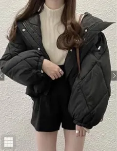 フード キルティングジャケット