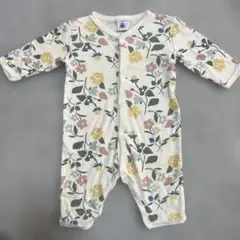 PETIT BATEAU 花柄ロンパース 3m/60cm