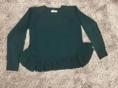 green label relaxing ⭐︎ダークグリーン長袖ニット