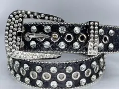 格安　105cmギラギラ　ウエスタンベルト　ブラック　LEX アメカジ　グランジ