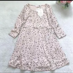 未使用タグ付き　E hyphen world gallery 星柄ワンピース