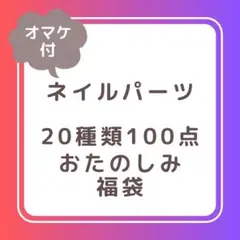 【在庫処分】ネイルパーツ大容量詰め合わせ　20種類100点