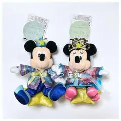 【新品】 ディズニー ミッキー ミニー 2019 七夕Days ぬいぐるみバッジ