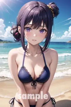 オリジナル美少女イラスト ポスター　A4サイズ　アニメ　送料無料 GZ0026