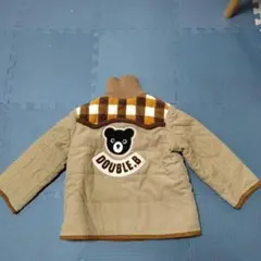 DOUBLE.B クマ刺繍ジャケット ブラウン系　サイズ100