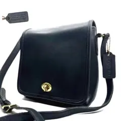★極美品★OLD COACH ショルダーバッグ ターンロック フラップ USA製