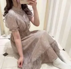 evelyn ハートボタンレースワンピース Ank Rouge アンミール