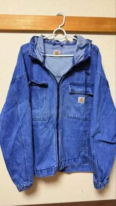 Carhartt フード付きデニムジャケット Lサイズのサムネイル