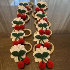 トリミングチョーカー　No.21さくらんぼ