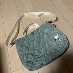 ルートート　スヌーピー刺繍キルティング2wayショルダーバッグ