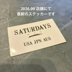 Saturdays NYC サタデーズニューヨークシティ　ステッカー