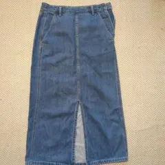 ＧＵ　ロングデニムスカート　М