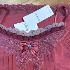 axes femme 濃いめピンクキャミソール新品未使用Mサイズ単品S3966