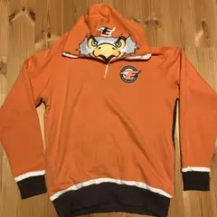 Hanwha Eagles両面プリントフーディ　オレンジ×グレー　サイズM