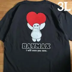 新品　ベイマックス　サガラ刺繍　半袖　Tシャツ　ブラック　メンズ　3L