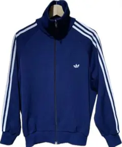 adidas トラックジャケットADS-4F ネイビー 4号　　80s