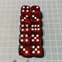 赤いサイコロ10個セット