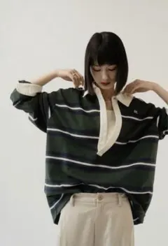 Knuth Marf spring rugger shirt green