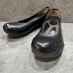 【リゲッタ】Re:getA フラット ブラック パンプス 美品 M 23.0cm