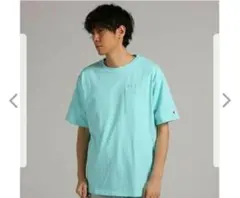 チャンピオン　ビッグシルエットTシャツ　水色　М
