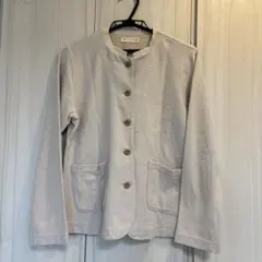 ドゥセーノーカラーベージュジャケット